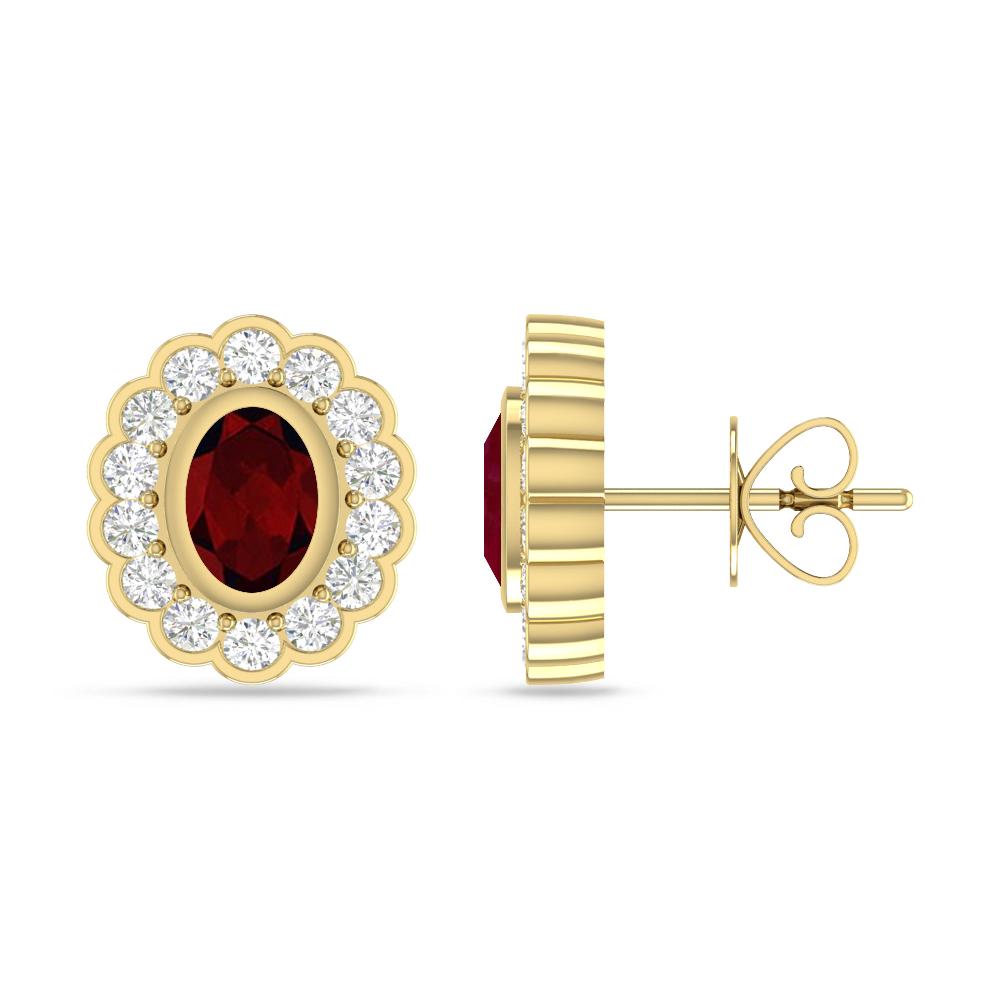 Yellow Gold - Garnet